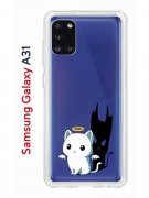 Чехол-накладка Samsung Galaxy A31 Kruche Print Angel Demon