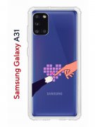 Чехол-накладка Samsung Galaxy A31 (587679) Kruche PRINT Котолюбовь
