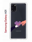 Чехол-накладка Samsung Galaxy A31 (587679) Kruche PRINT Котолюбовь