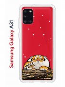 Чехол-накладка Samsung Galaxy A31 (587679) Kruche PRINT тигр первый снег
