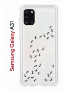 Чехол-накладка Samsung Galaxy A31 Kruche Print Муравьи
