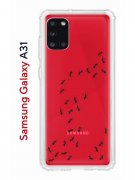 Чехол-накладка Samsung Galaxy A31 Kruche Print Муравьи