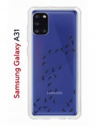 Чехол-накладка Samsung Galaxy A31 Kruche Print Муравьи