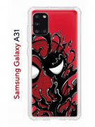 Чехол-накладка Samsung Galaxy A31 Kruche Print Spider-Man-Venom