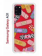 Чехол-накладка Samsung Galaxy A31 (587679) Kruche PRINT Милые пластыри