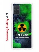 Чехол-накладка Samsung Galaxy A71 Kruche Print Toxic