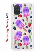 Чехол-накладка Samsung Galaxy A71 Kruche Print Ice Cream