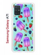 Чехол-накладка Samsung Galaxy A71 Kruche Print Ice Cream