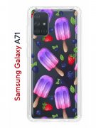 Чехол-накладка Samsung Galaxy A71 Kruche Print Ice Cream