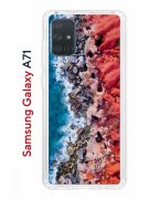 Чехол-накладка Samsung Galaxy A71 Kruche Print Морской берег