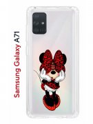 Чехол-накладка Samsung Galaxy A71 Kruche Print Минни