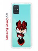 Чехол-накладка Samsung Galaxy A71 Kruche Print Минни