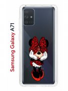 Чехол-накладка Samsung Galaxy A71 Kruche Print Минни