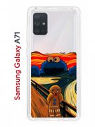 Чехол-накладка Samsung Galaxy A71 Kruche Print Cookie Scream