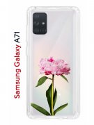 Чехол-накладка Samsung Galaxy A71 Kruche Print Пион
