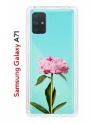 Чехол-накладка Samsung Galaxy A71 Kruche Print Пион