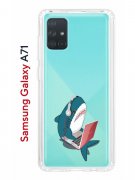 Чехол-накладка Samsung Galaxy A71 (582679) Kruche PRINT Акула