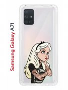 Чехол-накладка Samsung Galaxy A71 Kruche Print Tattoo Girl