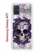Чехол-накладка Samsung Galaxy A71 Kruche Print Sugar Skull