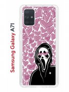 Чехол-накладка Samsung Galaxy A71 (582679) Kruche PRINT Любовь и Крик