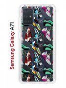 Чехол-накладка Samsung Galaxy A71 (582679) Kruche PRINT Кроссы Nike Air Max