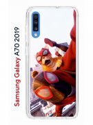 Чехол-накладка Samsung Galaxy A70 2019 Kruche Print Человек паук