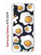 Чехол-накладка Samsung Galaxy A70 2019 Kruche Print Глазунья