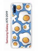 Чехол-накладка Samsung Galaxy A70 2019 Kruche Print Глазунья