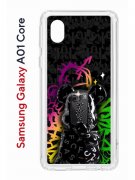 Чехол-накладка Samsung Galaxy A01 Core (593952) Kruche PRINT Микки Маус