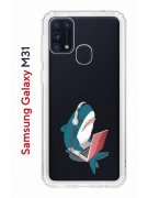 Чехол-накладка Samsung Galaxy M31 Kruche Print Акула