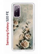 Чехол-накладка Samsung Galaxy S20 FE Kruche Print Белая роза