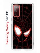 Чехол-накладка Samsung Galaxy S20 FE Kruche Print Человек-Паук черный