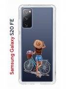 Чехол-накладка Samsung Galaxy S20 FE Kruche Print Велосипедная прогулка