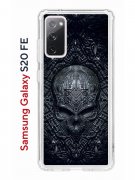 Чехол-накладка Samsung Galaxy S20 FE Kruche Print Череп техно