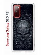 Чехол-накладка Samsung Galaxy S20 FE Kruche Print Череп техно