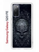 Чехол-накладка Samsung Galaxy S20 FE Kruche Print Череп техно