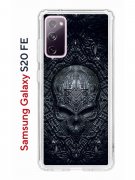 Чехол-накладка Samsung Galaxy S20 FE Kruche Print Череп техно