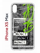 Чехол-накладка Apple iPhone XS Max (580655) Kruche PRINT Money Easy