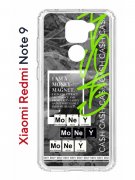 Чехол-накладка Xiaomi Redmi Note 9 Kruche Print Money Easy