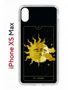 Чехол-накладка Apple iPhone XS Max (580655) Kruche PRINT Tarot Lovers