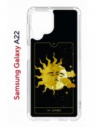 Чехол-накладка Samsung Galaxy A22 (606545) Kruche PRINT Tarot Lovers