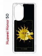 Чехол-накладка Huawei Honor 50/Nova 9 Kruche Print Tarot Lovers