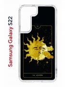 Чехол-накладка Samsung Galaxy S22 Kruche Print Tarot Lovers