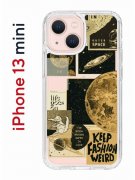 Чехол-накладка Apple iPhone 13 mini (606541) Kruche PRINT Стикеры Космос