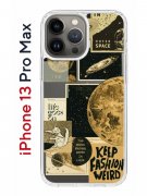 Чехол-накладка iPhone 13 Pro Max Kruche Print Стикеры Космос