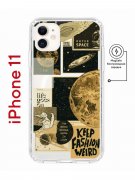 Чехол-накладка iPhone 11 Kruche Magnet Print Стикеры Космос