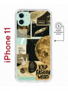 Чехол-накладка iPhone 11 Kruche Magnet Print Стикеры Космос