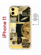 Чехол-накладка iPhone 11 Kruche Magnet Print Стикеры Космос