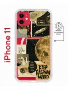 Чехол-накладка iPhone 11 Kruche Magnet Print Стикеры Космос