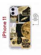 Чехол-накладка iPhone 11 Kruche Magnet Print Стикеры Космос
